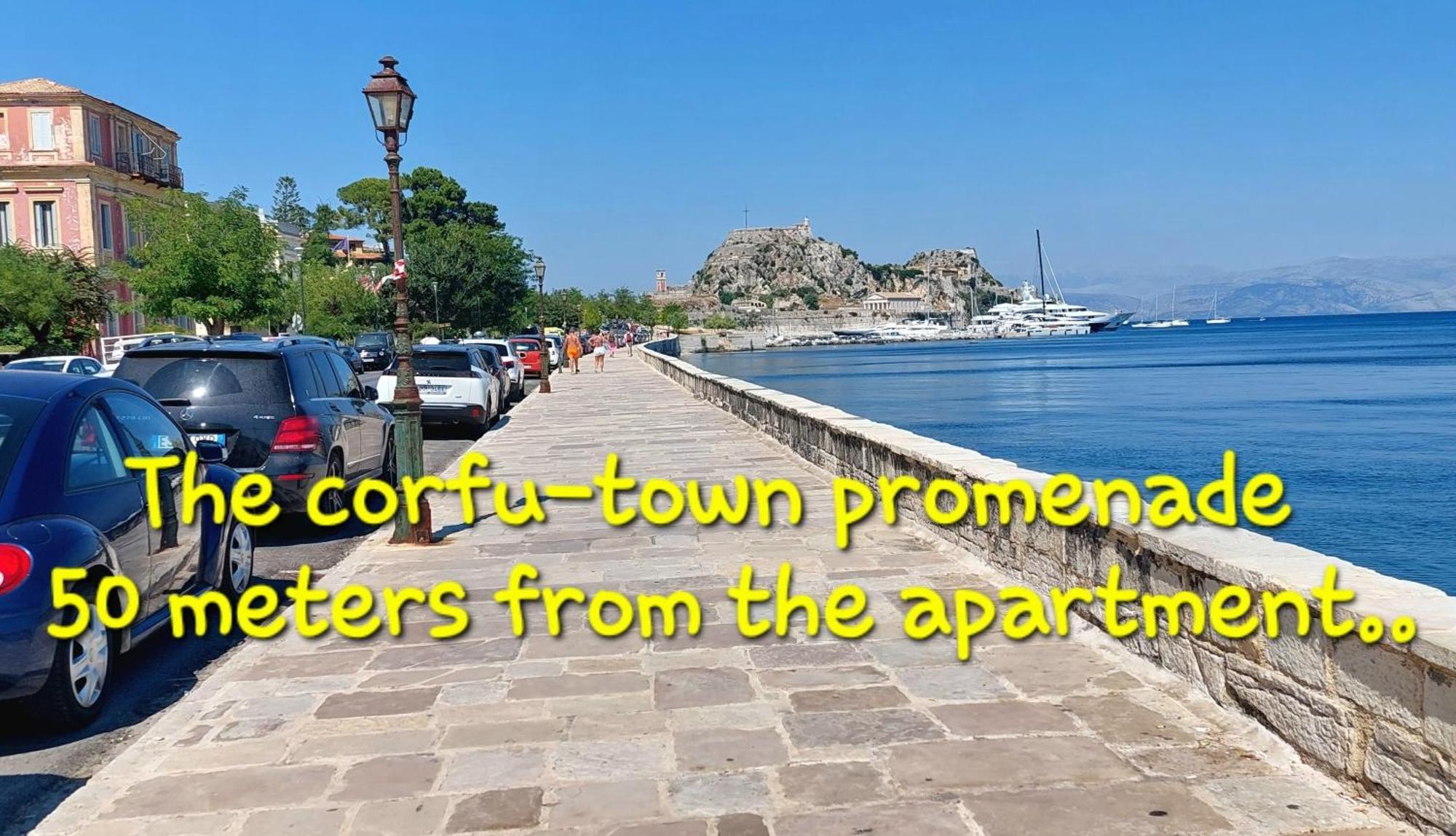 Aay- Best Corfu Town & Sea Apart 2Bedroom Renovated + Lift / Comfy&Design+Wifi Zewnętrze zdjęcie